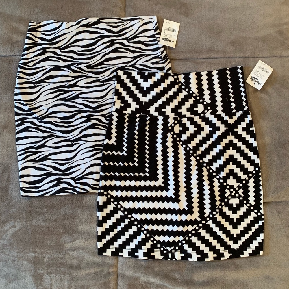 2 high waisted skirts NWT